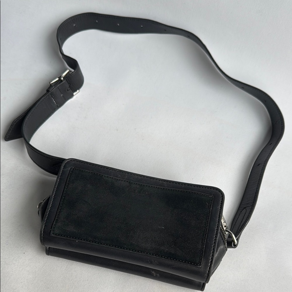 Black Leather Crossbody Bag
